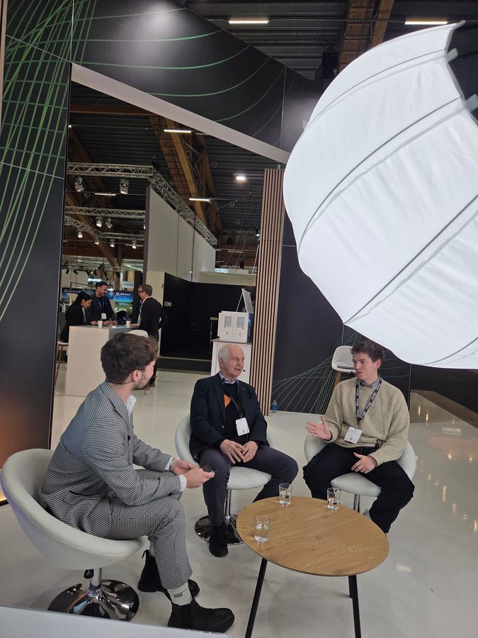 Talk on the booth